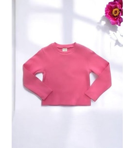 Kız Çocuk Pamuklu Kaşkorse Crop Bluz