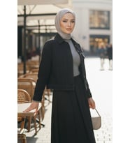 Basic Cepli Kot Ceket 1670 - Siyah