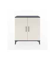 Arges Şifonyer 2 Raflı 2 Kapaklı 88x30x96 Antrasit-Aytaşı