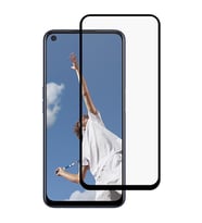 Oppo A92 Ekran Koruyucu Full Kavisli Tam Kaplayan 5D HD Cam (Siyah)
