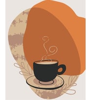 Cofee Sayılarla Boyama Seti 30x40 cm (Tuvale Gerili)