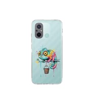 Redmi 12C ile Uyumlu Splash Bukalemun Tasarımlı Şeffaf Silikon Kılıf