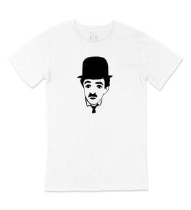 Charlie Chaplin Face Tişört