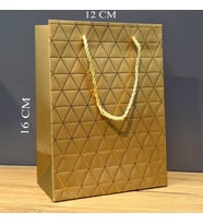 Mini Boy Gold Karton Hediye Çantası
