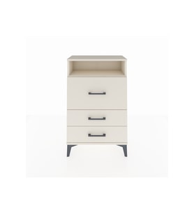 Arges Komodin Tek Raflı 3 Çekmeceli 60x30x96 Aytaşı-Aytaşı