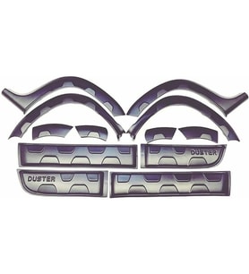 Dacia Duster Uyumlu 2010 2017 Kapı Kaplama Dodik Seti - Duster Dodik 12 Parça Set
