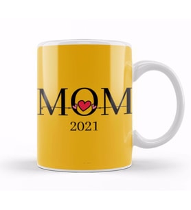 LOVE MOM Mothers Day 2021 Kupa Bardak Porselen