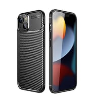 İphone 14 Kılıf Auto Fus Karbon Kapak - Siyah