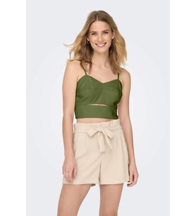 ONLY ONLMAGO LIFE STRAP CROP TOP PNT (Yeşil)