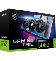 MSI RTX 5080 16GB GAMING TRIO OC 16GB GDDR7 256BİT HDMI-DP PCIe5.0