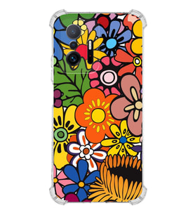 PrintiFy Xiaomi Mi 11T Uyumlu Retro Color 2 Baskılı Şeffaf Köşe Korumalı Antişok Kılıf