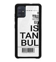 Samsung A51 Uyumlu Bilet Tasarımlı Glossy Telefon Kılıfı