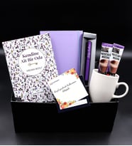 Kendine Ait Bir Oda Kitabı & Mor Defter & Mor Roller Kalem & Beyaz Kupa & 2'li Nescafe Mocha Hediye Seti