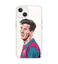 Iphone 14 Plus Uyumlu Lionel Messi Tasarımlı Şeffaf Telefon Kılıfı