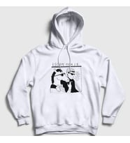 Presmono Unisex Beyaz Escape From La BoJack Horseman Kapüşonlu Sweatshirt 299810tt