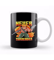 Never Surrender Soldier Pixel Art Kupa Bardak Porselen