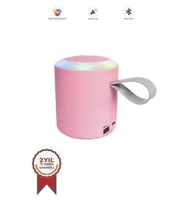 Torima D24 Pembe SD/USB Girişli Taşınabilir Bluetooth Hoparlör