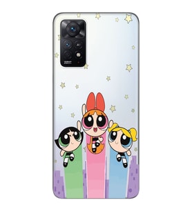 Redmi Note 11 Pro Uyumlu Powerpuff Girls Desenli Şeffaf Telefon Kılıfı