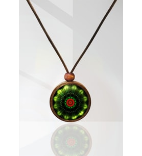 Mandala Ahşap Kolye N11.29036