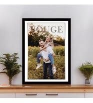 Kişiye Özel Tasarlanan Vogue Tasarım 21x30 Siyah Fotoğraf Çerçevesi