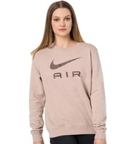 Nike Air Fleece Sportswear Essent Womens Crew Kadın Şardonlu Kahverengi Sweatshirt