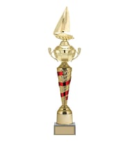 ODAK KUPA - Figürlü Kupalar - Yelken Figürlü Kupalar FG-078 A - 60 cm