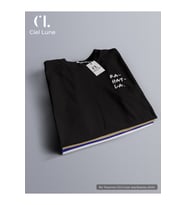 Nevermind Unisex Be Calm Özel Tasarım - Oversize T-Shirt (Siyah)