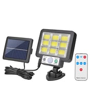 JX-F108 108 Led Güneş Enerjili 3 Mod Kumandalı 5 Metre Kablolu Kaliteli Sensörlü Solar Sokak Lambası