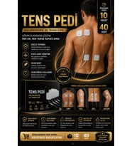 #TensPedi Kablolu Yumuşak Esnek Medikal Elektrot Yapışkanlı 10 Paket 40 Adet TENS Pedi 5×5 cm