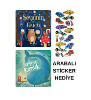 ARABALI STİCKER HEDİYELİ - OKUL ÖNCESİ RESİMLİ KİTAPLAR MASAL - SEVGİNİN GÜCÜ - SÜPRİZ KONUK