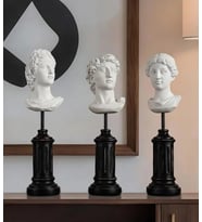 Yüksek Kaideli Antik Roma Figürleri Büstleri Büyük Boy Heykel 30 CM