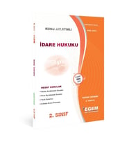 Egem Eğitim Yayınları Aöf Idare Hukuku (BAHAR DÖNEMİ) Konu Anlatımlı Soru Bankası (4.YARIYIL) (Çok Renkli)