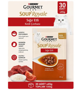 Gourmet Gold Soup Royale Sığır Etli Kedi Çorbası 30x45 gr