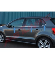 Volkswagen Polo 6R Krom Cam Çıtası 6Prç 2009 2017 Paslanmaz Çelik