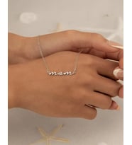 Kişiye Özel Mom Kolye 925K Gümüş