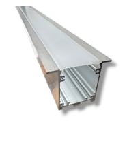 LED Kanal Profil Alüminyum Sıva Altı Kasa 2 Metre 2270 SA 85x40mm Opak Pleksi Yan Kapak ve Montaj Yayı Dahil