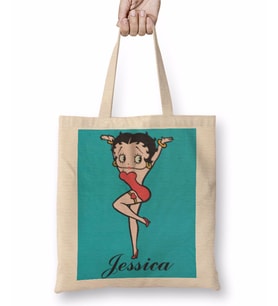 Betty Boop 1 Bez Çanta Uzun Saplı
