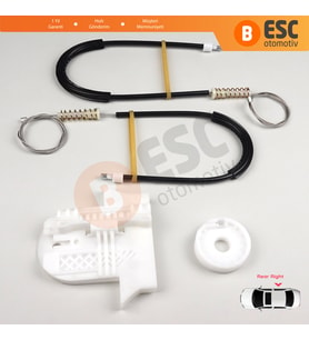 Ford Mondeo MK4 BA7 2007-2015 4/5 Kapı 7S71A27000 İçin Arka Sağ Kapı Cam Kriko Tamir Seti