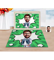 BK Gift Kişiye Özel Erkek Radyolojist Karikatürlü 1000 Parça Profesyonel Puzzle-1