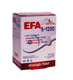 EFA S-1200 Balık Yağı İçeren Takviye Edici 90 Kapsül