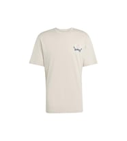 adidas Erkek  Bej  T-shirt GRAPHIC LO SS T JX8157