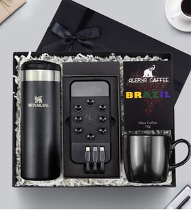 Stanley Termos & Powerbank & Filtre Kahve & Kupa Premium Hediye Seti