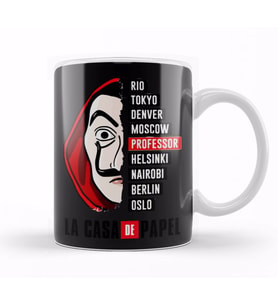 La Casa De Papel Profesör Kupa Bardak Porselen
