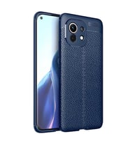 Xiaomi Mi 11 Kılıf Pu-Deri Leather Pu Serisi Esnek Soft Ultra Protection (Lacivert)