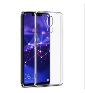 Huawei Mate 20 Lite Kılıf Şeffaf Silikon Hibrit Case (Renksiz)