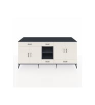Kronos Konsol 5 Raflı 4 Çekmeceli 4 Kapaklı 220x59x99 Antrasit-Aytaşı/Aytaşı