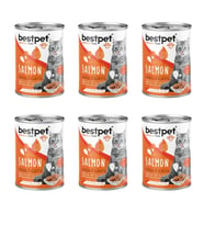 Bestpet Somonlu Jöleli Yetişkin Kedi Konservesi 400 Gr x 6 Adet