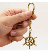 Pirinç Dümen Anahtarlık 12 cm