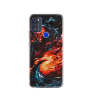 Reeder P13 Blue Max 2021 Kılıf Silikon Desen Fire Wave 1765