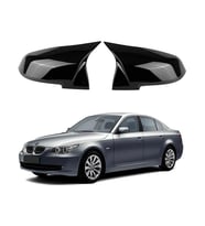 Bmw E60 5.seri Uyumlu 2003-2010 Batman Parlak Siyah Ayna Kapağı